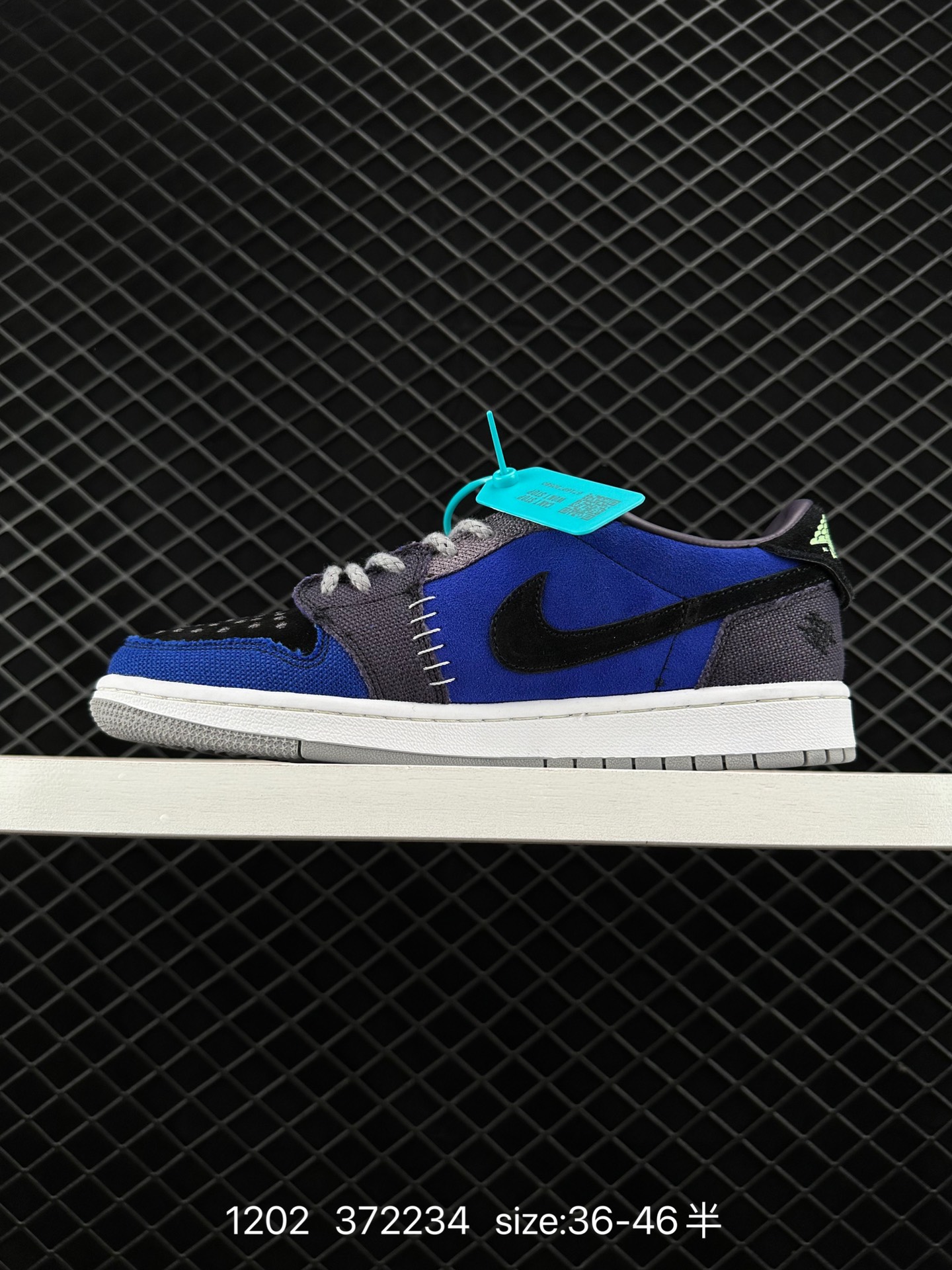 Louis Vuitton x Travis Scott x Nike Air Jordan 1 Low OG SP”Damier Azur/Brown/LV Monogram“